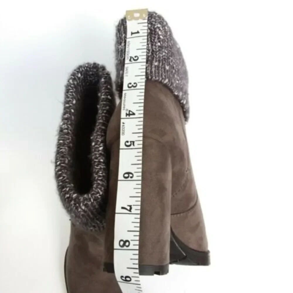 Circus Sam Edelman Carter Faux Suede Sweater Top Boots 10